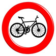 Vector: No bicycle sign No bicycle sign