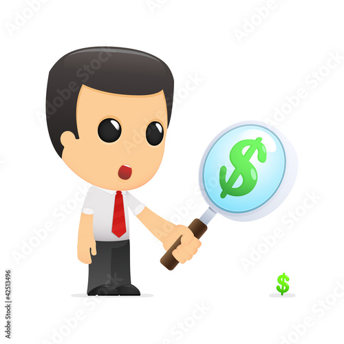 Vector: funny cartoon manager funny cartoon manager