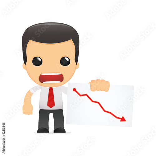 Vettoriale: funny cartoon manager funny cartoon manager