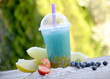 Bubble Tea Heidelbeere mit mixed Bobas