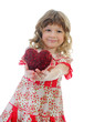 Photo: Little girl holding heart Little girl holding heart