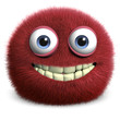 Illustration: red hairy ball red hairy ball