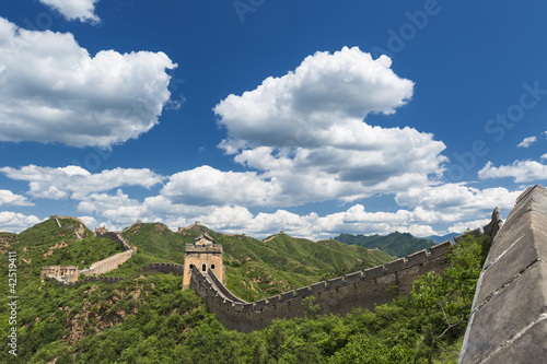 Photo: Große Mauer bei Jinshanling / China, mittags Große Mauer bei Jinshanling / China, mittags