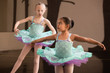 Cute Ballet Students Twirling