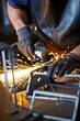 Welding sparks