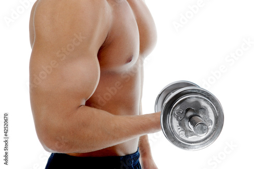 Foto: Bodybuilder showing his muscles Bodybuilder showing his muscles