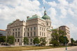 The Indiana Statehouse in downtown Indianapolis
