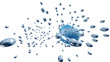 space water drops, gotas em movimento