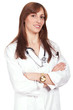 female doctor standing with arms crossed