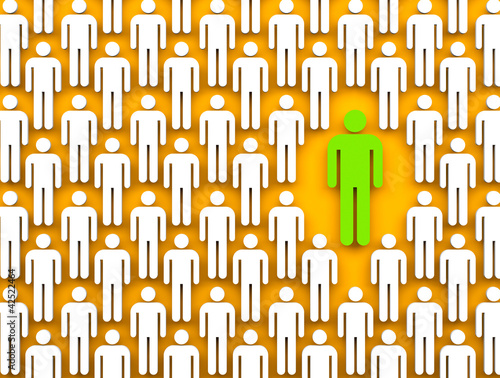 Illustration: Social Network metaphor. Leadership Social Network metaphor. Leadership