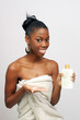 Photo: Beautiful Young Woman with Lotion (2) Beautiful Young Woman with Lotion (2)