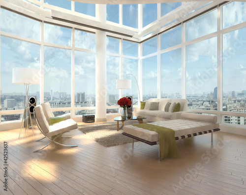 Photo: Penthouse Loft with City View | Interior Architecture Penthouse Loft with City View | Interior Architecture
