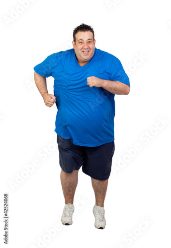 Photo: Fat man running Fat man running