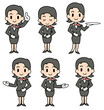 concierge - woman - set