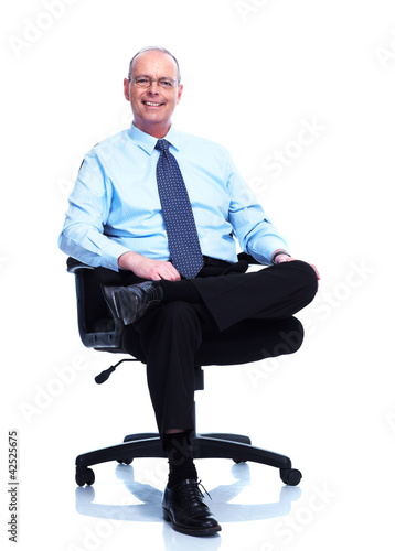 Foto: Relaxing businessman. Relaxing businessman.