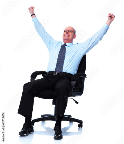Photo: Relaxing businessman. Relaxing businessman.