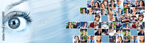 Foto: Business people team collage. Business people team collage.