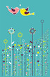 Vector: Social spring and summer love Social spring and summer love