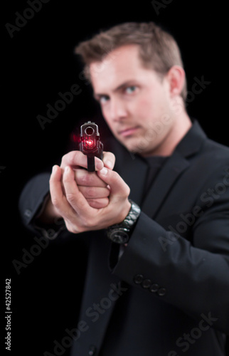 Photo: Laser on a gun Laser on a gun