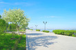 View on quay in the city Samara