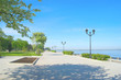 View on quay of river Volga