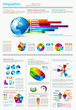 Infographics page with a lot of design elements
