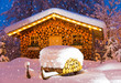 ski hut winter christmas