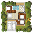 Planning house of modern house
