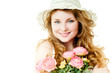 Girl with flowers