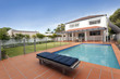 Modern backyard with pool