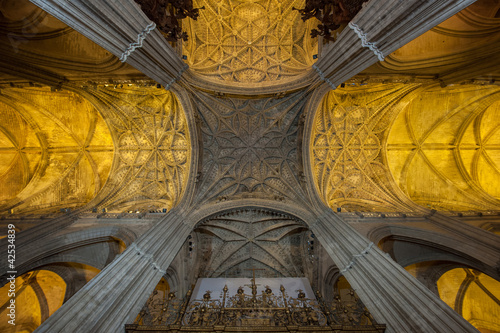 Photo: Interior of Seville Cathedral, Spain Interior of Seville Cathedral, Spain