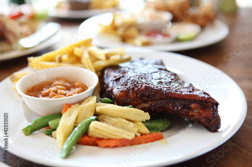 Photo: BBQ ribs BBQ ribs