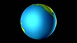 Simple globe with chroma key
