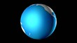 Globe looping around with chroma key