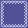 frame with decorative elements on blue background