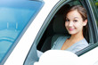 Girl in a car