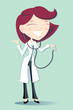 Illustration: Young female doctor Young female doctor