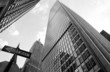 Wolkenkratzer, Manhattan 7 schwarzweiss