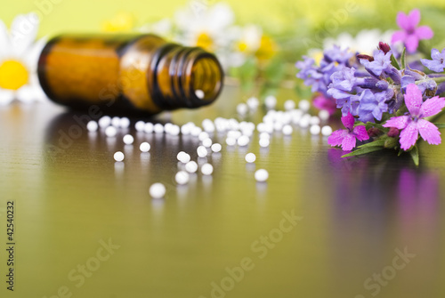 Photo: Globuli mit Lavendel Globuli mit Lavendel