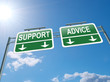 Support and advice.