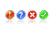 Illustration: Boutons ronds web Boutons ronds web