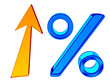 Glass percent sign