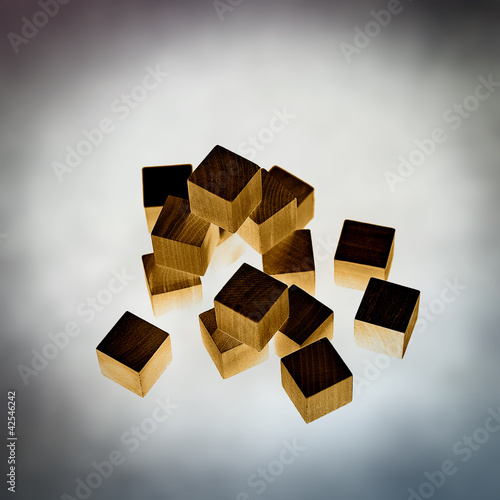 Foto: wood cubes wood cubes