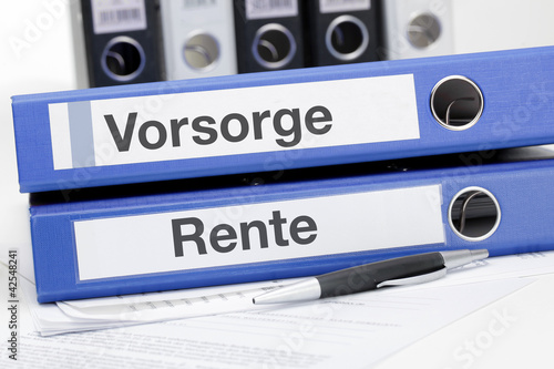 Foto: Aktenordner Vorsorge und Rente Aktenordner Vorsorge und Rente