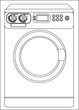 Illustration of a washing machine