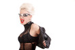 Photo: Cool funky screaming girl Cool funky screaming girl