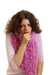 Coughing woman