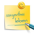 Zettel sorgenfrei leben