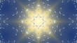 abstract background with star kaleidoscope effect