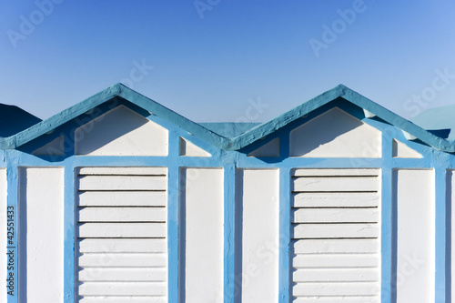Photo: beach hut in Rimini, Italy beach hut in Rimini, Italy